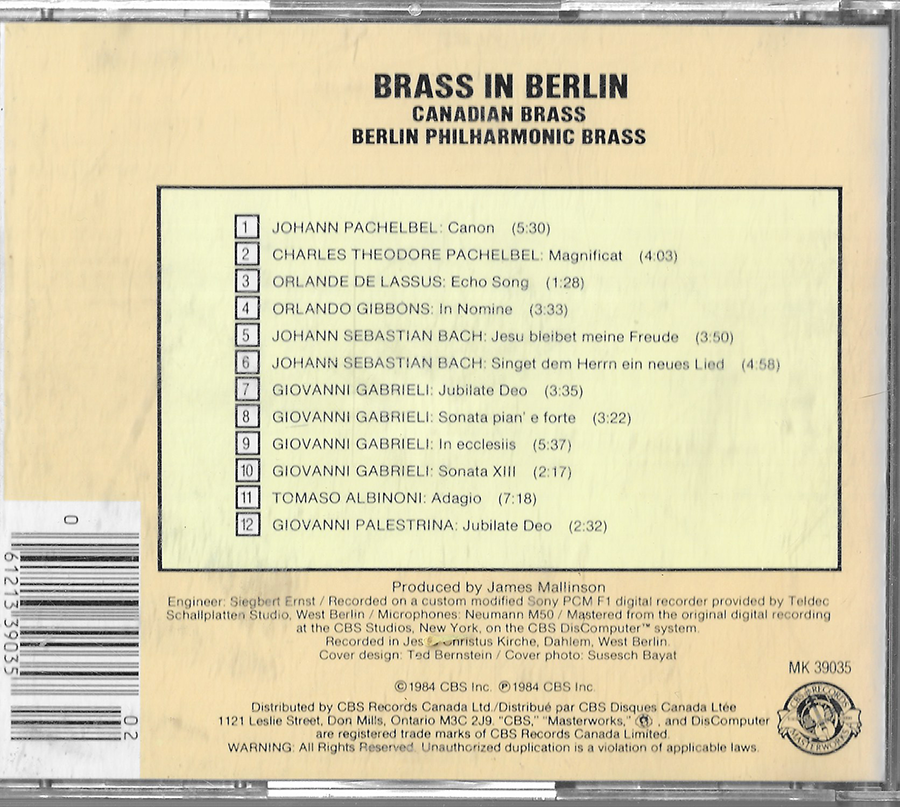 Canadian Brass - In Berlin - MK39035