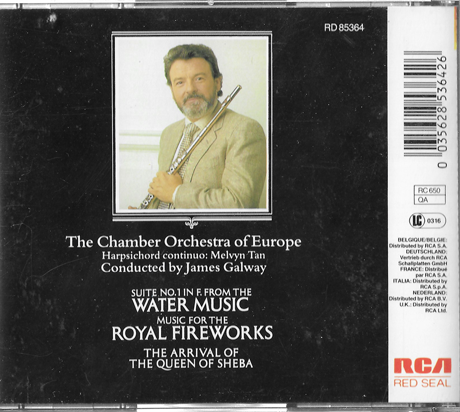 James Galway - Conducts Handel - Suite No.1 in F Water Music - RD85364