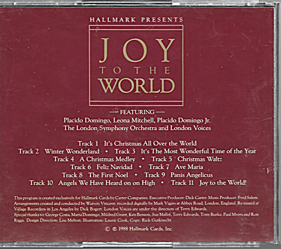 Hallmark - Joy to the World - 1988 - Magic of Christmas