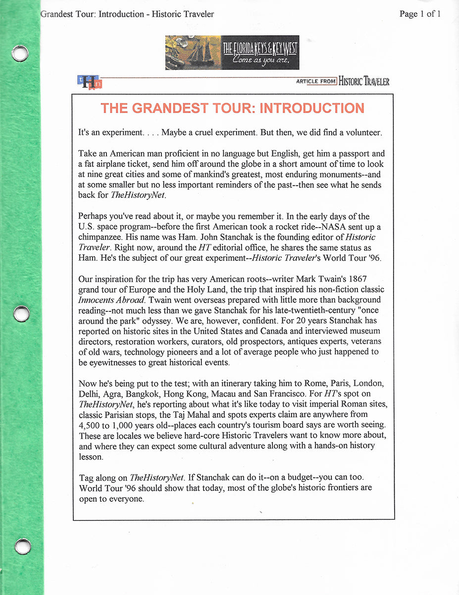 Grand Tour Italy - Articles + Great Cities of Art Magazine