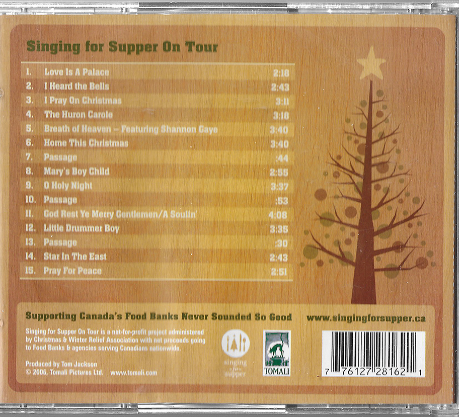Tom Jackson (Signed 2006) - Singing for Supper - TRLC 486014