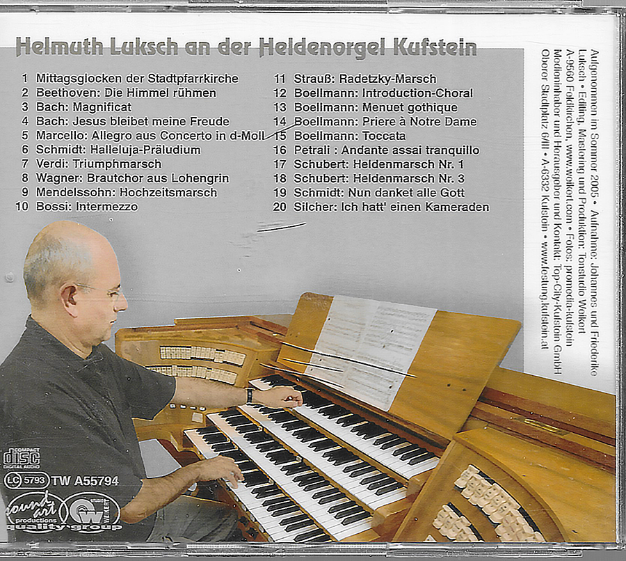 Heldenorgel Kufstein - Helmuth Luksch Live - TWA55794