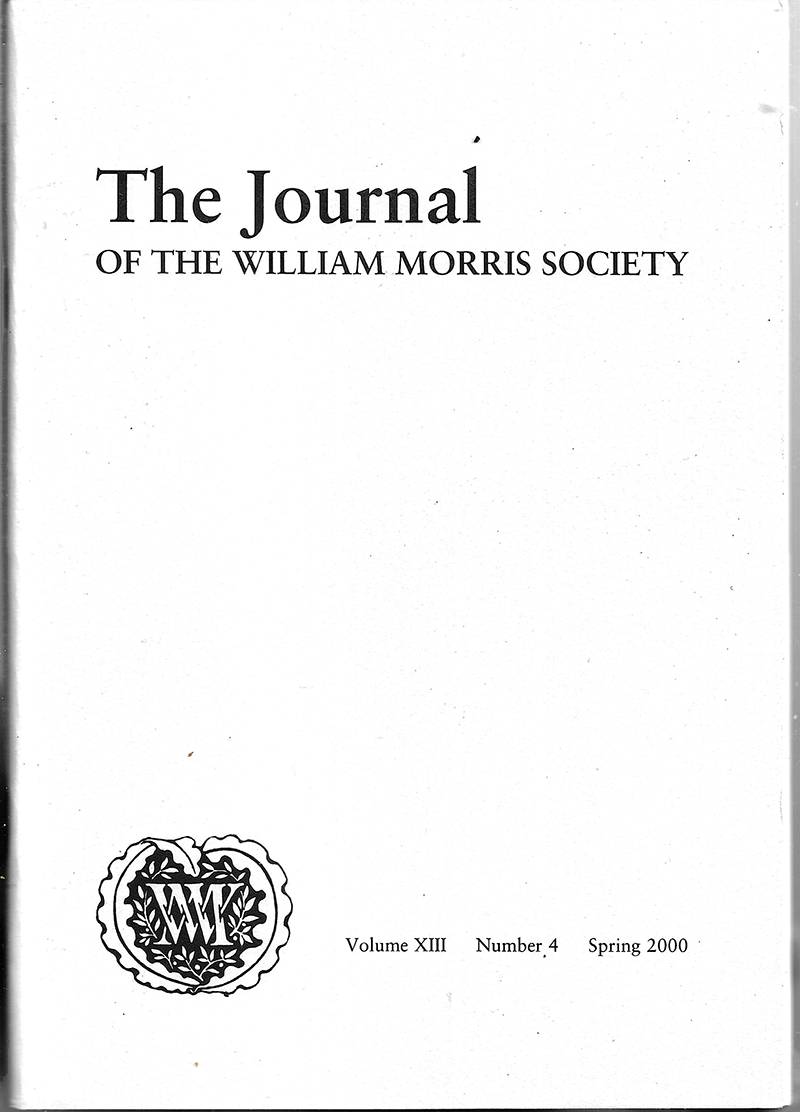 William Morris Society - UK Journal - XIII #4 (Spring 2000)