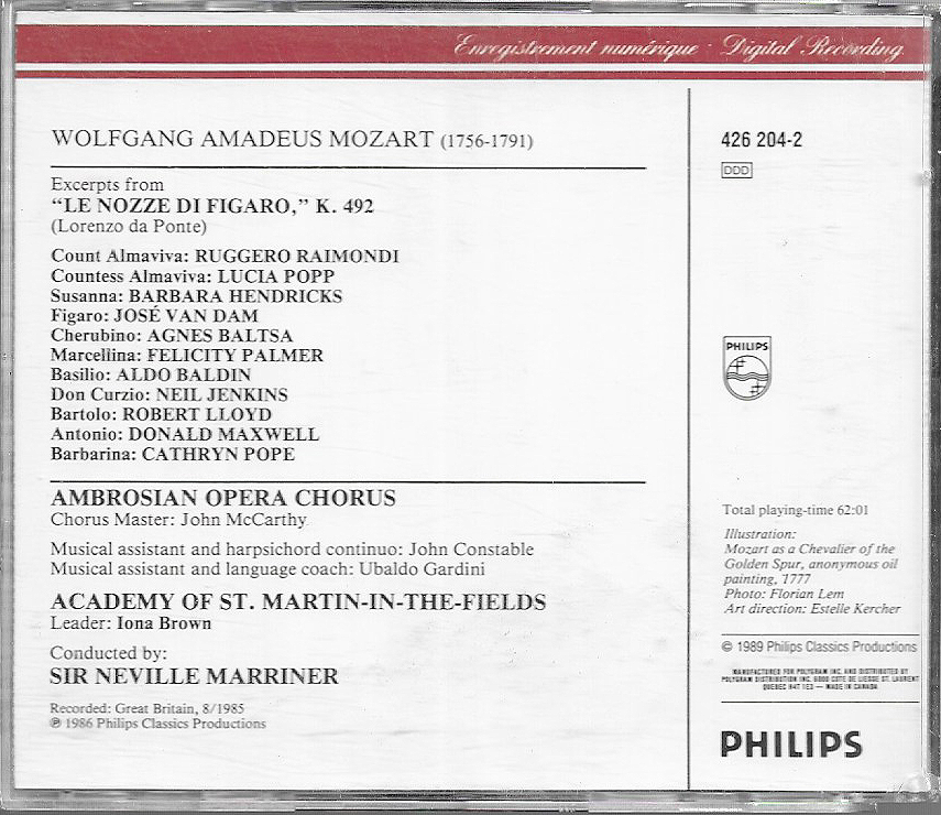Sir Neville Marriner - The Mozart Experience V5 - 426209-2