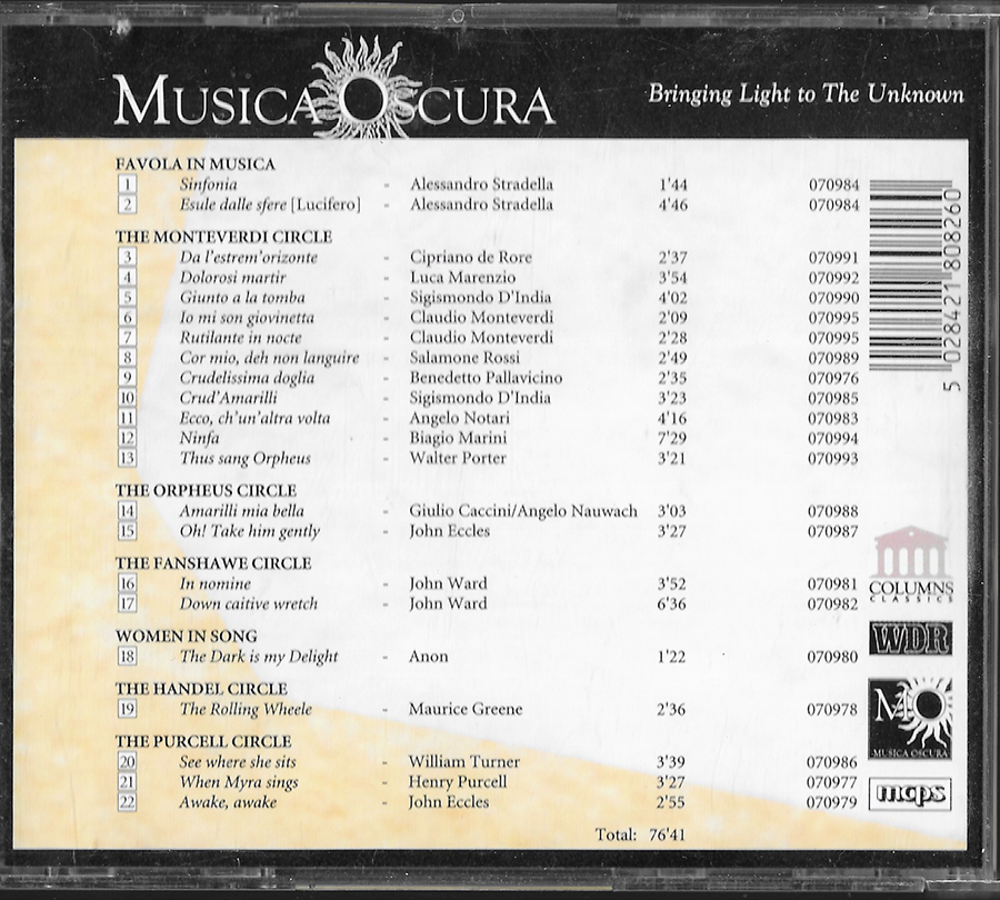 Musica Obscura - Bringing Light - Harrod's associated copy - 280826
