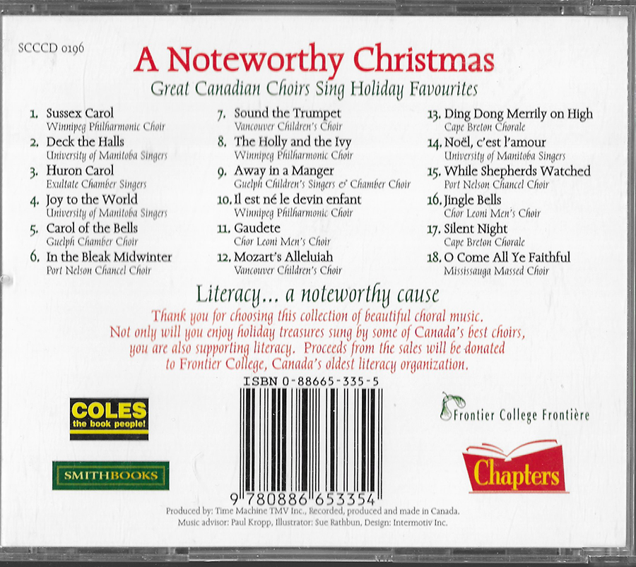 A Noteworthy Christmas - Great Canadian Choir - SCCCD0196 (1996)