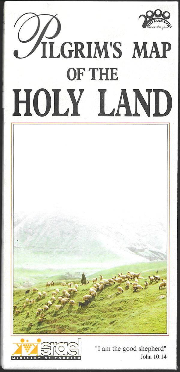 Pilgrim Map of the Holy Land (1998) - Israel Ministry of Tourism