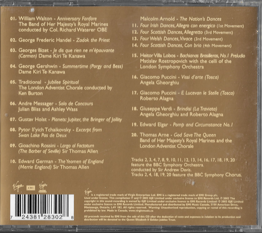 Prom at the Palace - Queen's Concerts -Buckingham Palace (2002 Jubilee) - Virgin