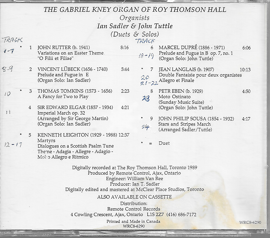 Ian Sadler - Gabriel Kney Organ - WRC8-6290