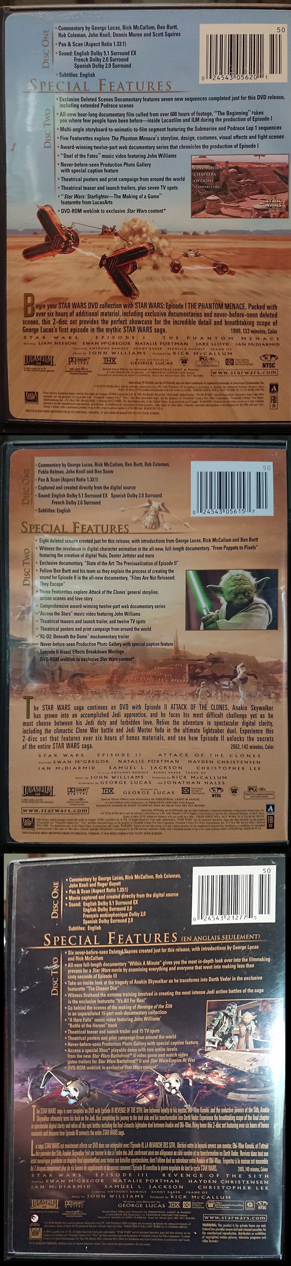 Star Wars - DVD set + Book + Rare Ephemera (Clones + Sith)