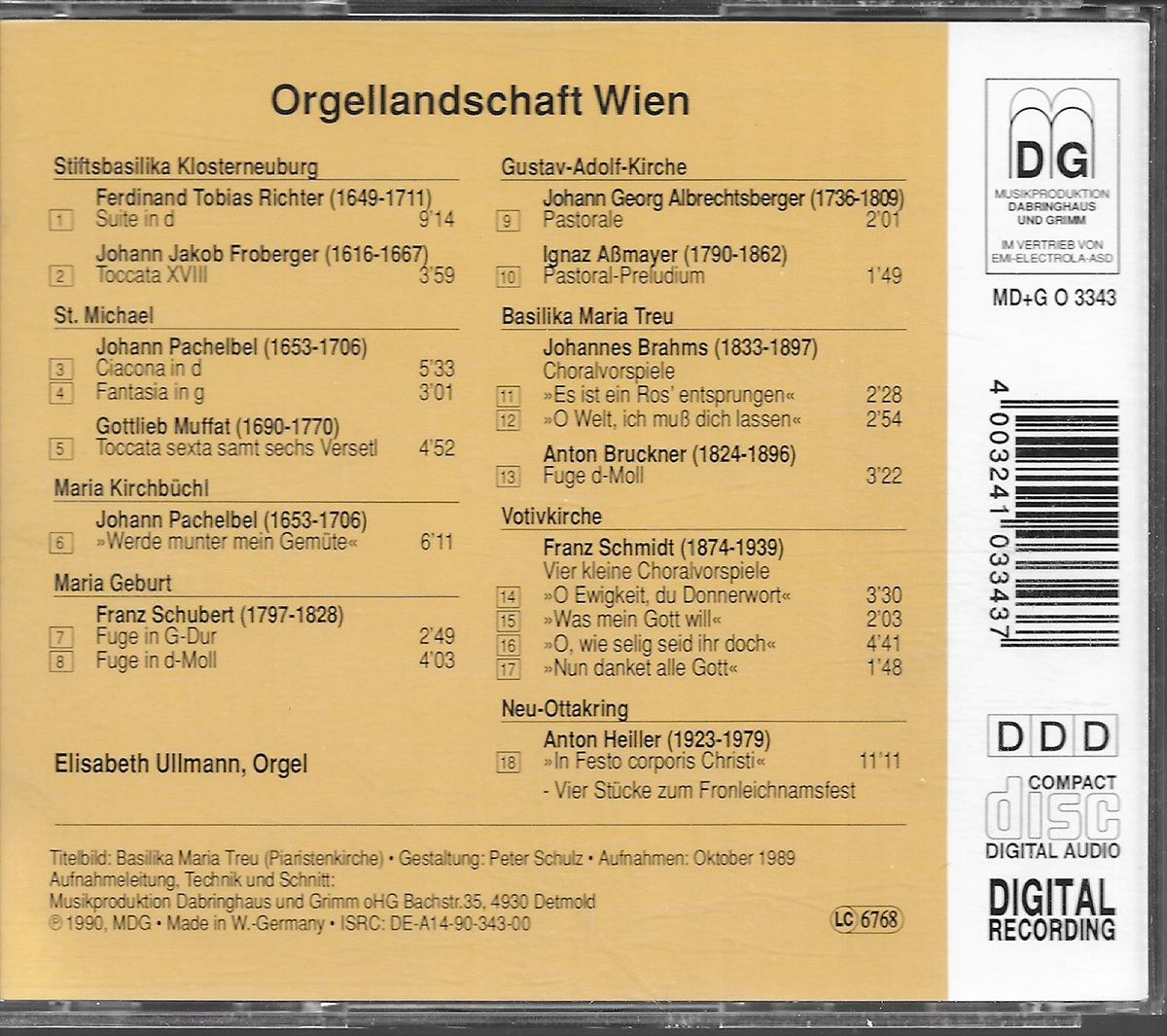 Elisabeth Ullmann - Orgellandschaft Wien - LC6768