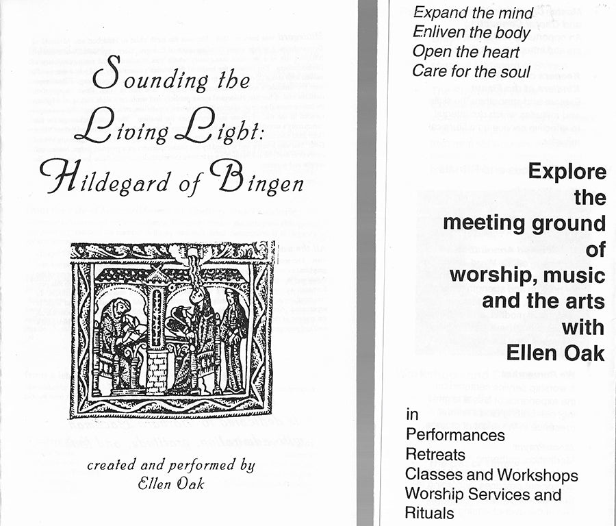 Hildegard of Bingen - Illuminations + Ellen Oak event ephemera + Newspapers