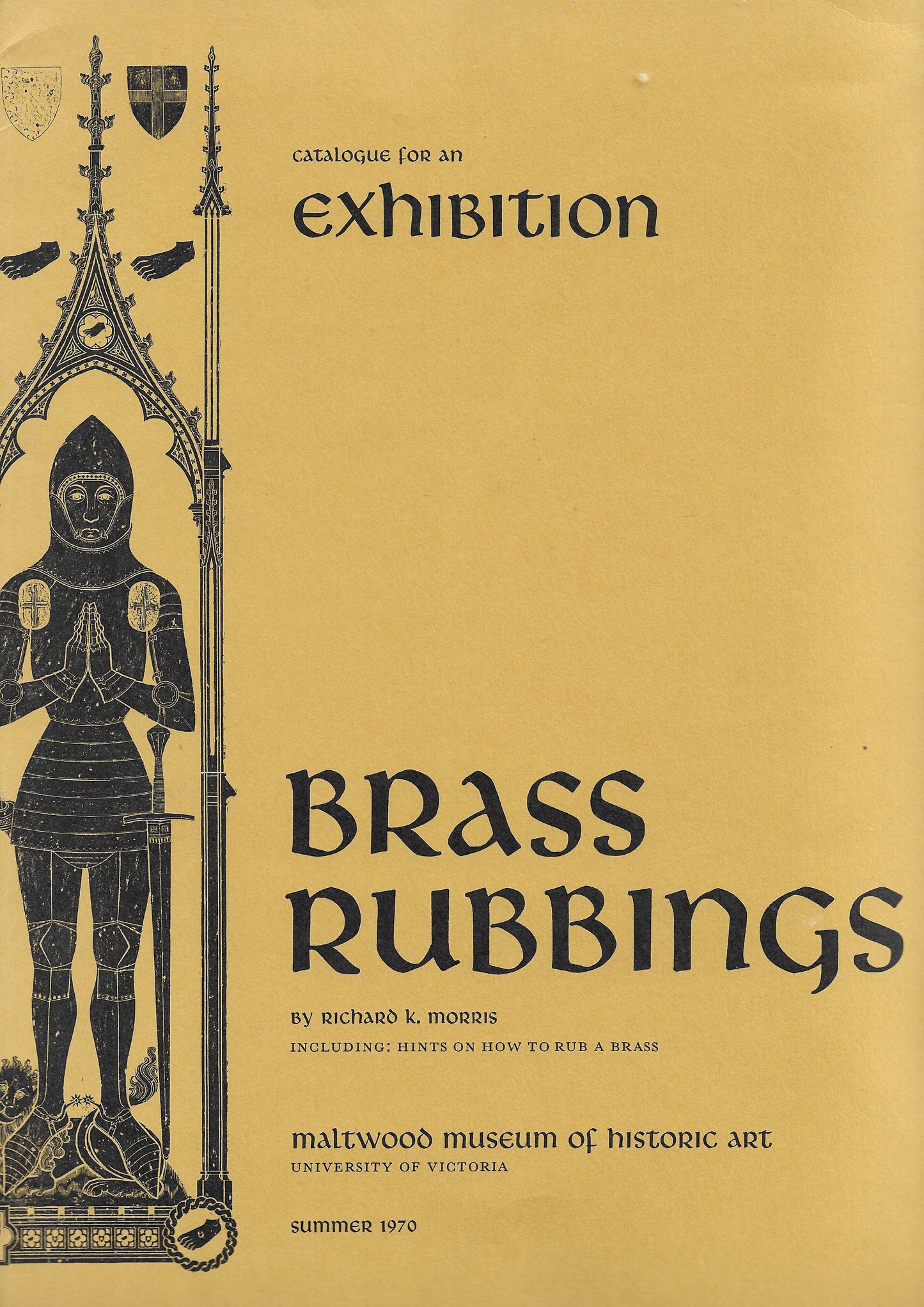 Brass Rubbings - Richard K. Morris - Maltwood Museum Art UVIC (Summer 1970)