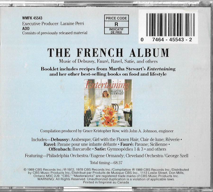 CBS - FrenchAlbum (Debussy, Ravel, Faure, Offenbach, Satie) - WMFK45543
