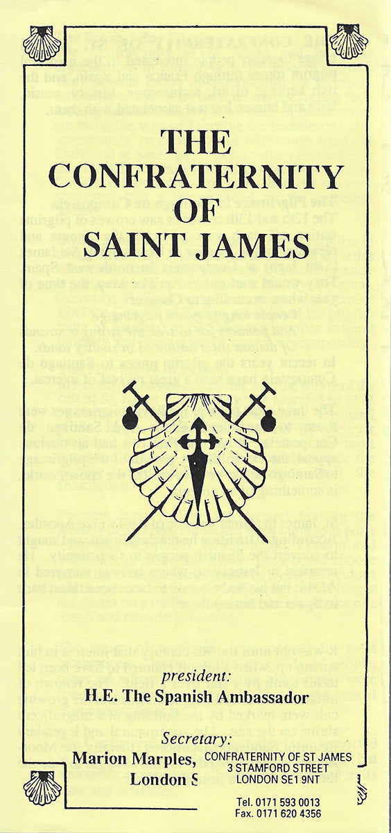 Confraternity of Saint James - 1995 + Ephemera - Santiago Pilgrim