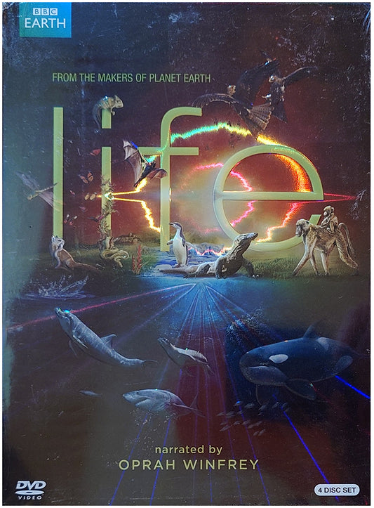 BBC Earth - LIFE - Narrated by Oprah Winfrey - 4 Discs Sealed