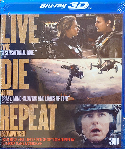 Edge of Tomorrow - Tom Cruise Blue-Ray + DVD Variant with sleeve SEALED