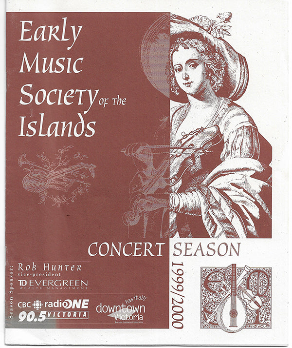 Early Music - Society of the Islands - 1999/2000 season - Catalog