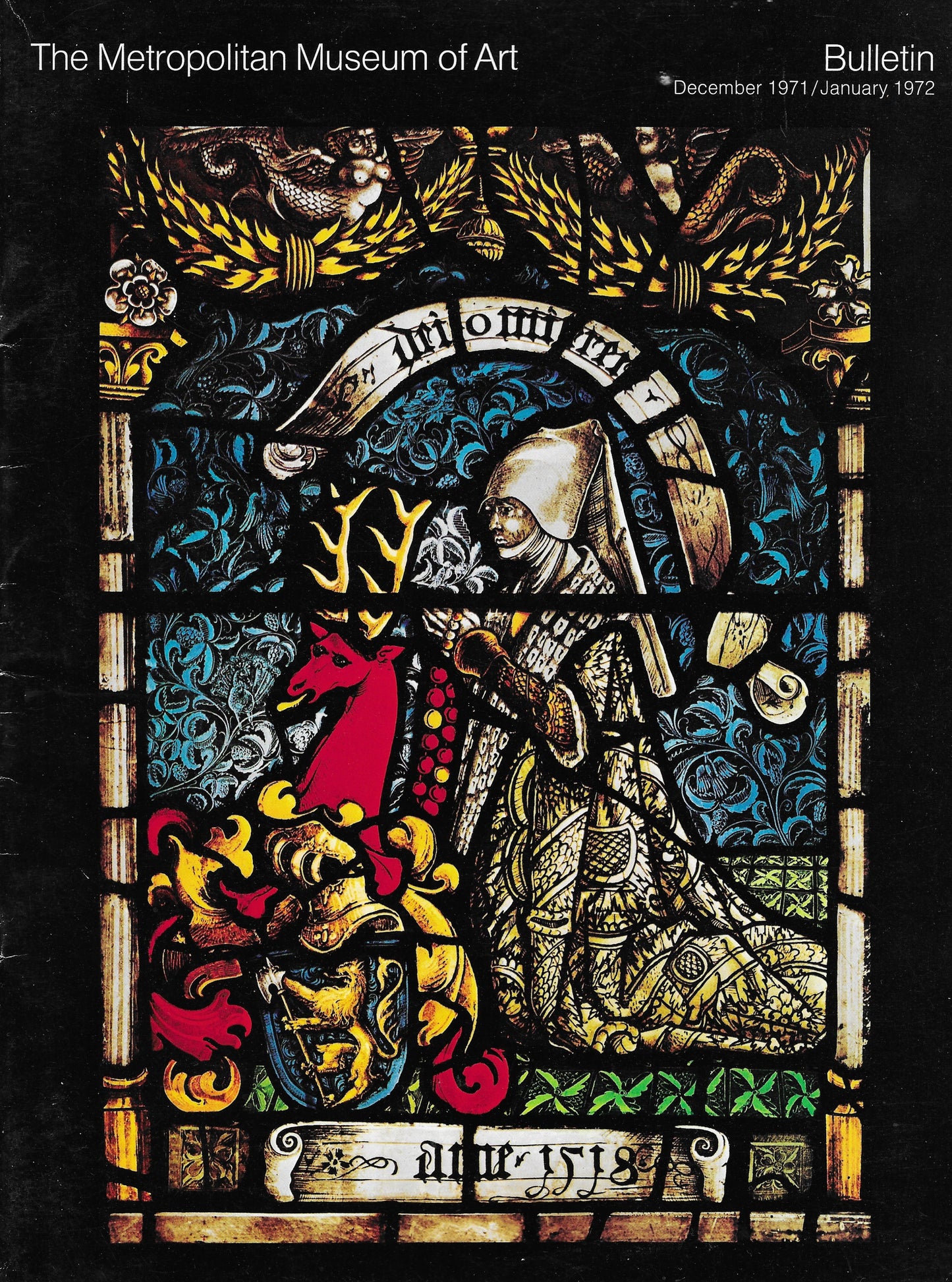 Metropolitan Museum of Art Bulletin - Stained Glass Windows -  December 1971
