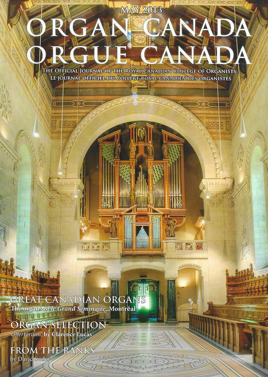 Organs of the Grand Seminaire Montreal - Pamplet + Organ Canada (2013)