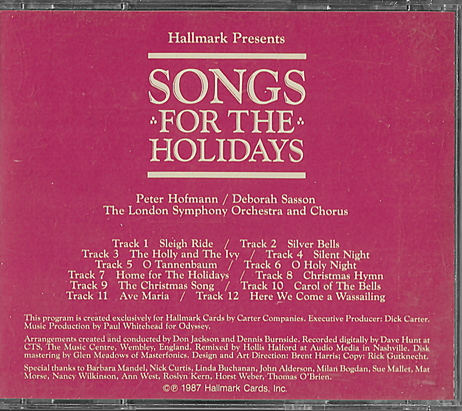 Peter Hofman - Songs for the Holidays - Hallmark - London Symphony Orchestra