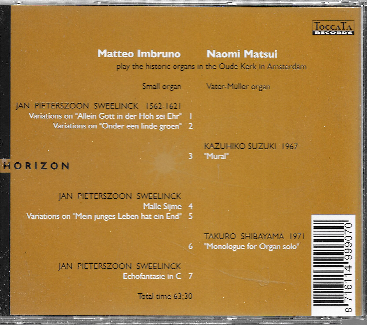 Horizon - 400 years The Netherlands Japan - Matteo Imbruno / Naomi Matsui - TRR 9907