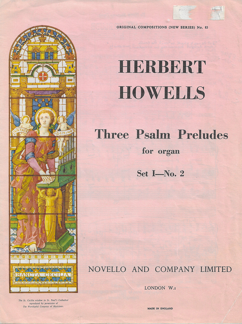 Sheet Music - Novello (1949) Herbert Howells Preludes + John Ireland