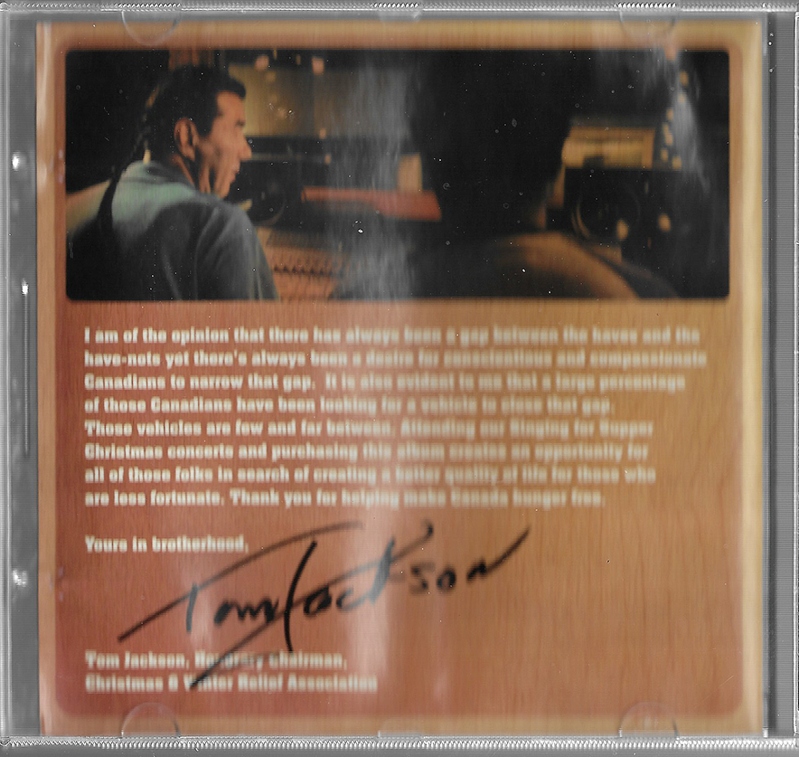 Tom Jackson (Signed 2006) - Singing for Supper - TRLC 486014