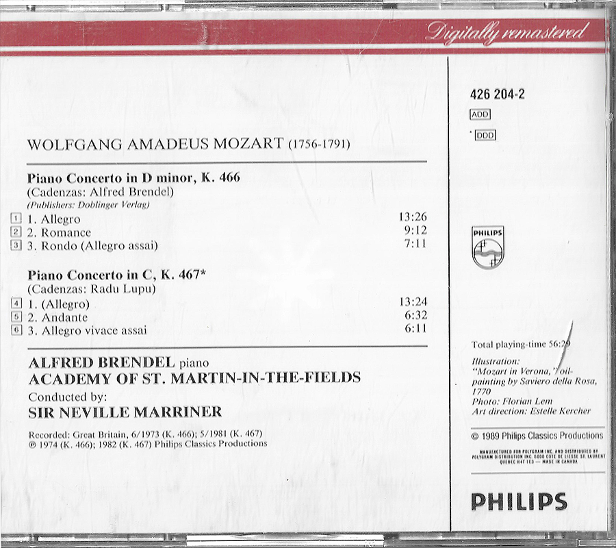 Sir Neville Marriner - The Mozart Experience V2 - 426204-2