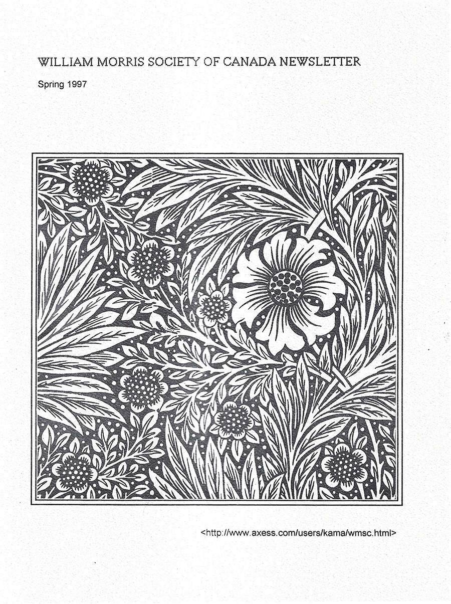 William Morris Society - Canada (Spring 1997) Pilgrims of Hope