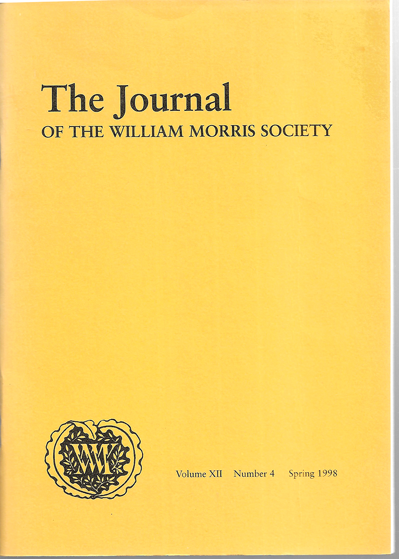 William Morris Society - UK Journal - XII #4 (Spring 1998)
