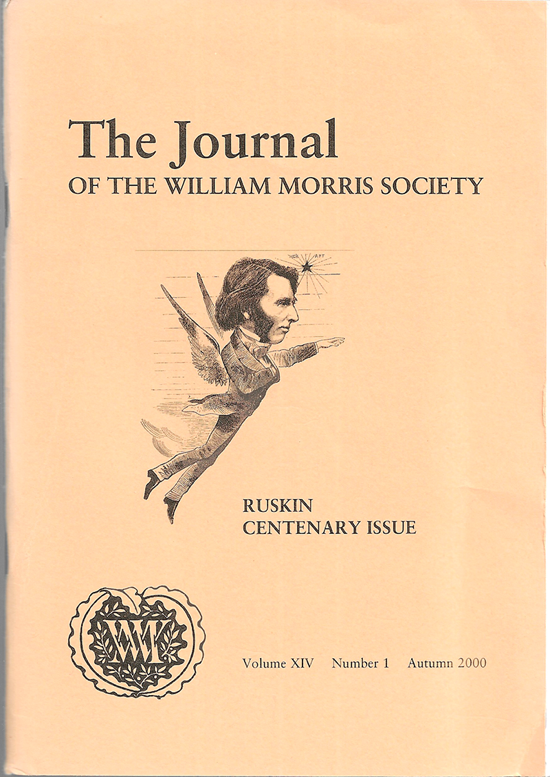William Morris Society - UK Journal - XIV #1 (Autumn 2000) - Ruskin cover