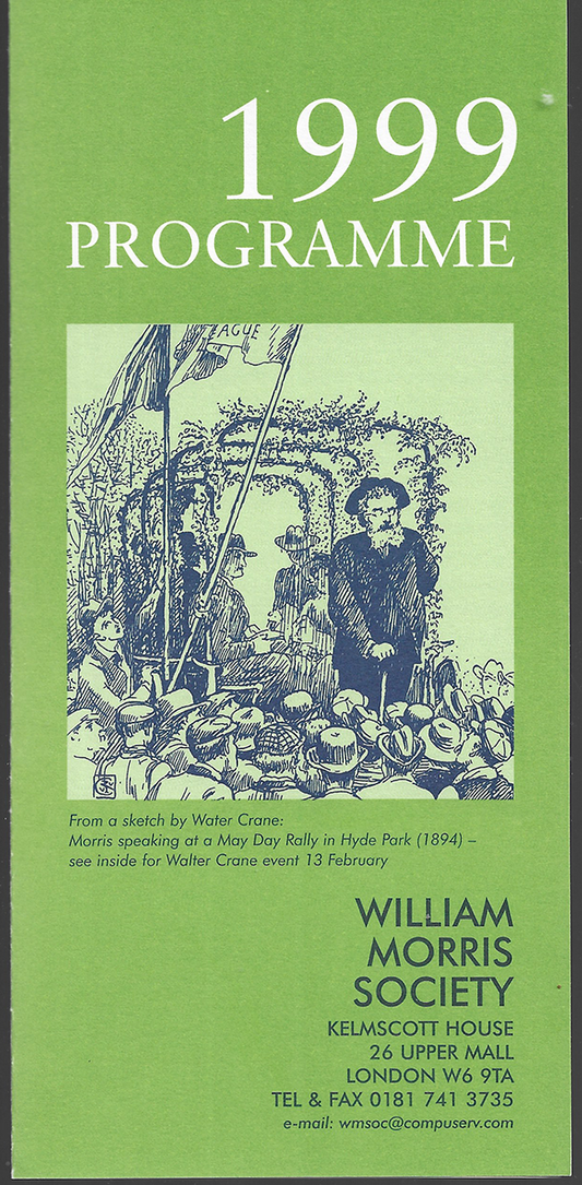 William Morris Society - 1999 UK Programme - Brochure