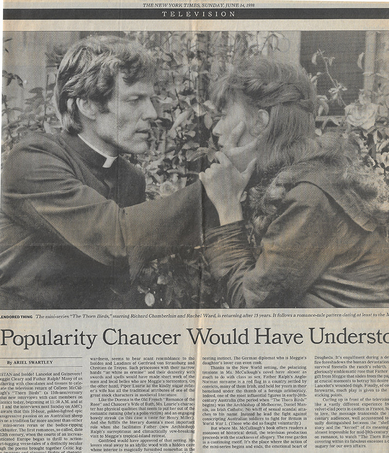 New York Times - June 14 1998 Original Article - Thornbirds + Richard Chamberlain
