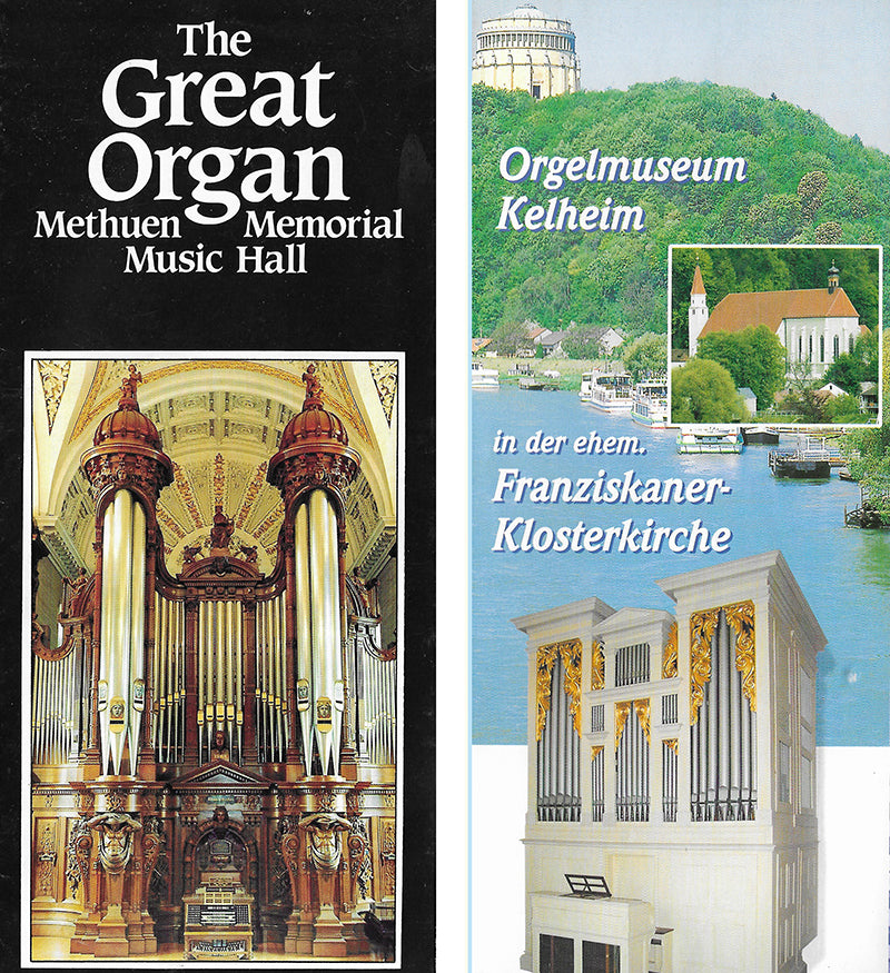 Organ Crawl - Roosevelt, Methuen, Kelheim - Brochures and article (Ephemera)