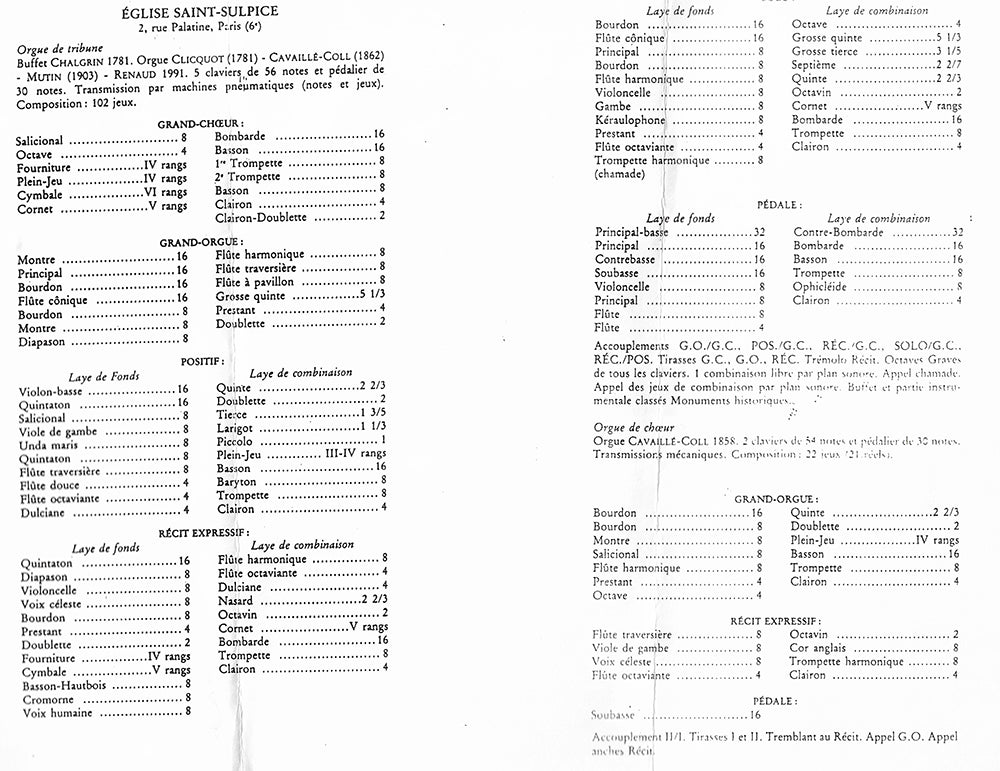 Organ Crawl - Roosevelt, Methuen, Kelheim - Brochures and article (Ephemera)