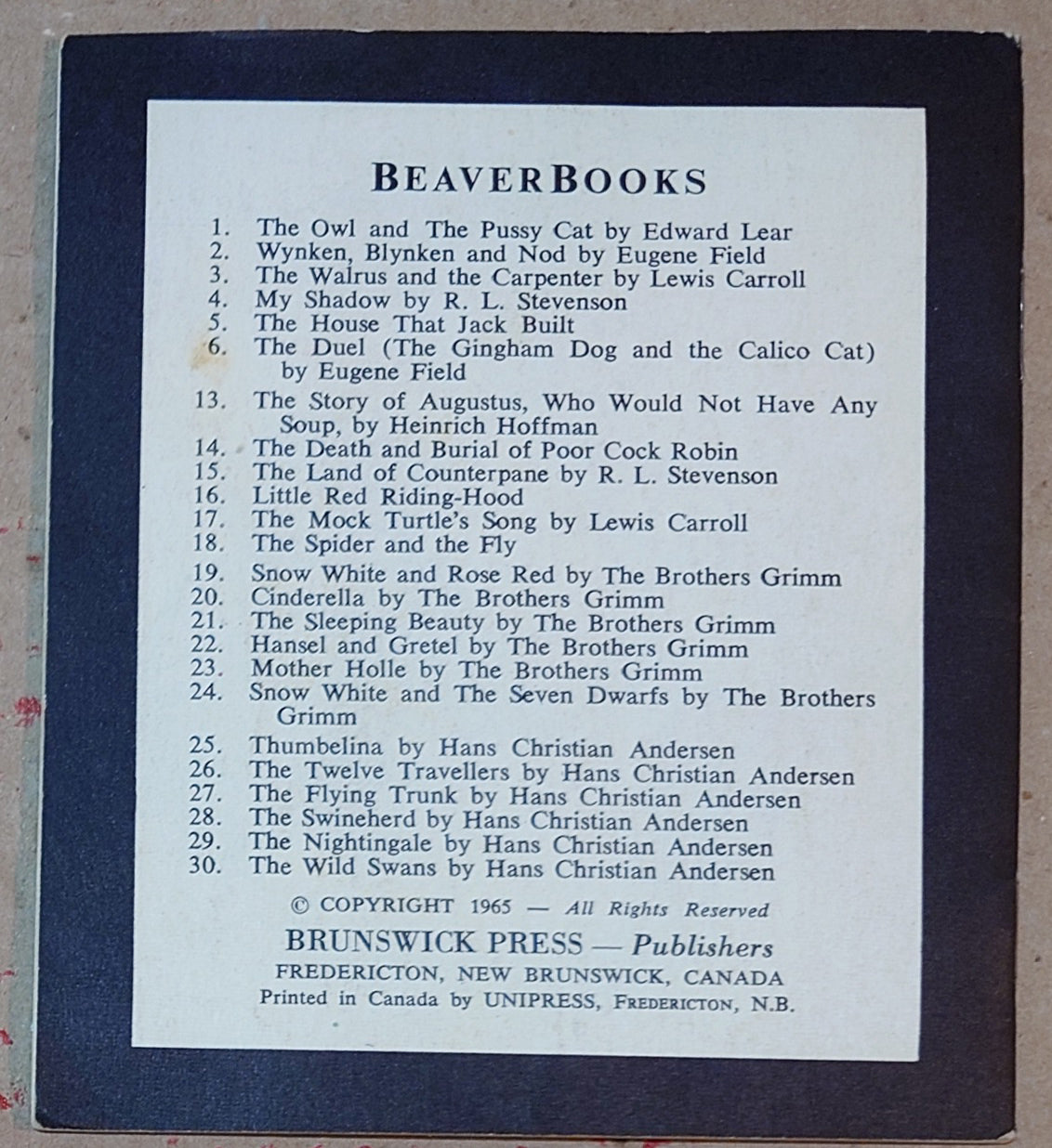 Edward Lear - Owl and Pussycat - Unknown/rare Beaver Book