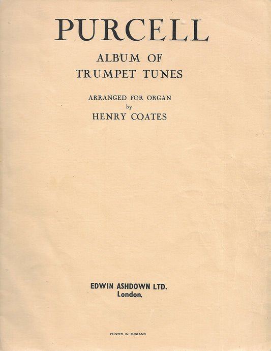 Album of Trumpet Tunes - Henry Purcell - Henry Coates - Edwin Ashdown UK (1942)