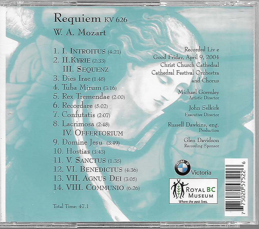 Requiem - Wolfgang Amadeus Mozart - KV626 - Victoria BC (Live 2004)