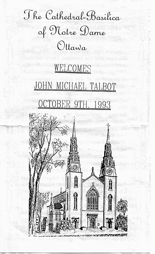 John Michael Talbot - Master Musician - TDD4620 + 1993 Program