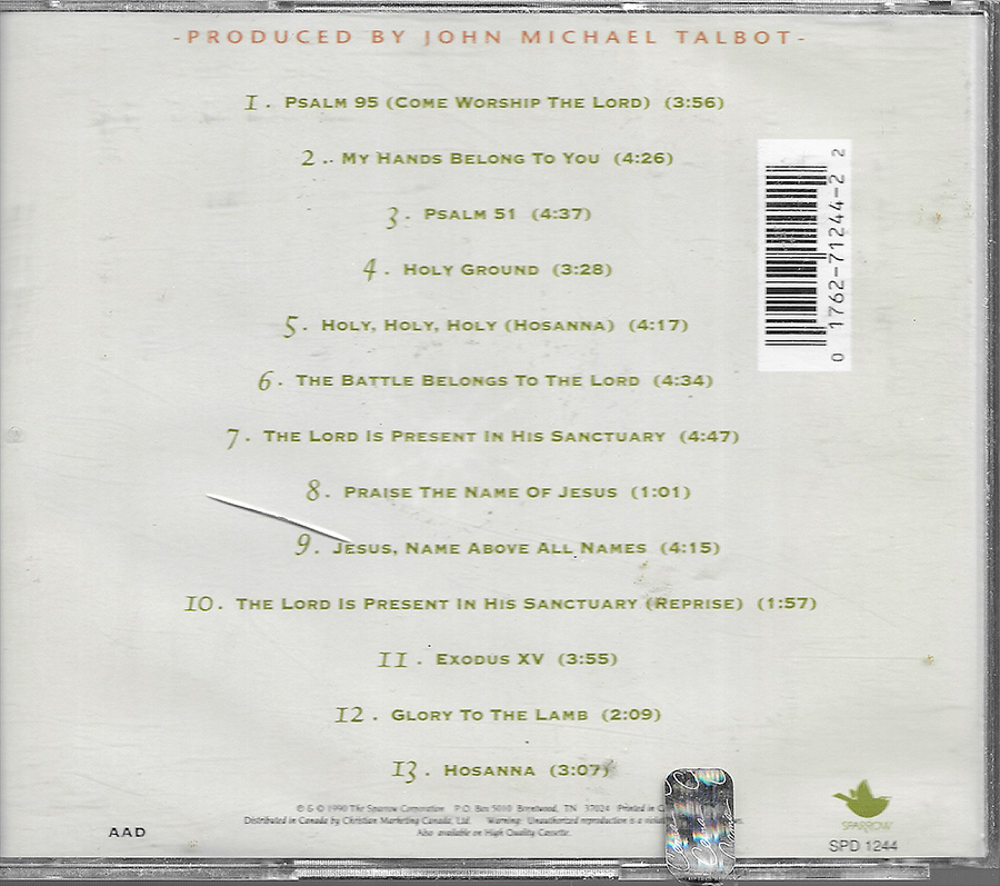 John Michael Talbot - Come Worship with Sisters of Charity - Volume 2 - SPD1244